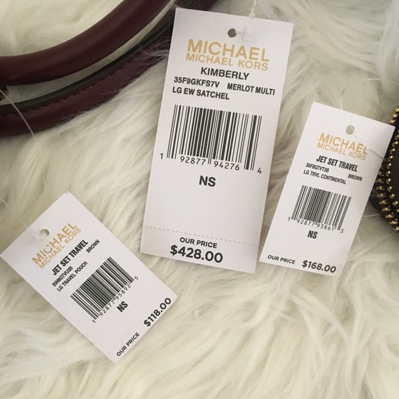 3PCS Michael Kors kinsley satchel wallet&cosmetic - Picture 6 of 8